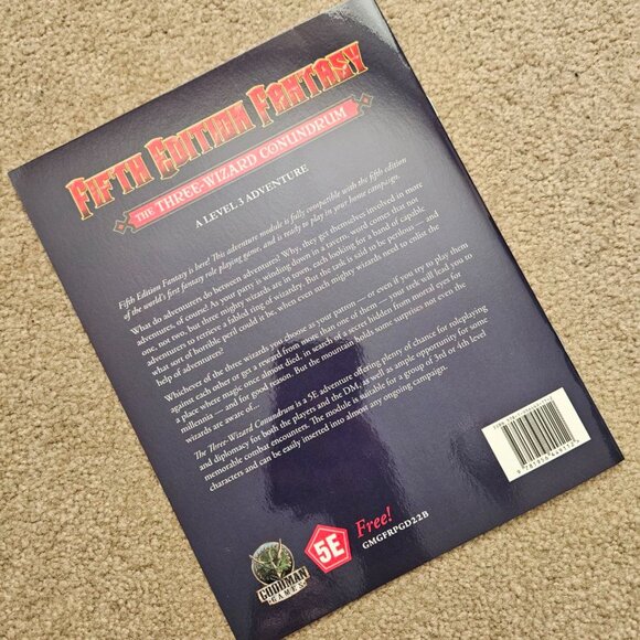 The Three Wizard Conundrum (Dungeons Dragons 5e) Free RPG Day 2022 Goodman - NEW - Picture 2 of 2